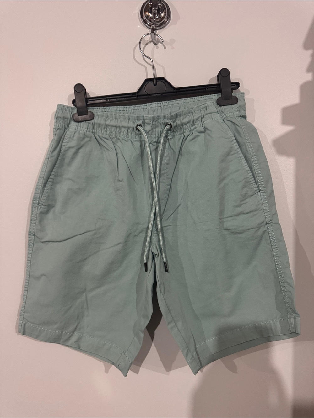 George Sage Green mid cargo Drawstring Shorts